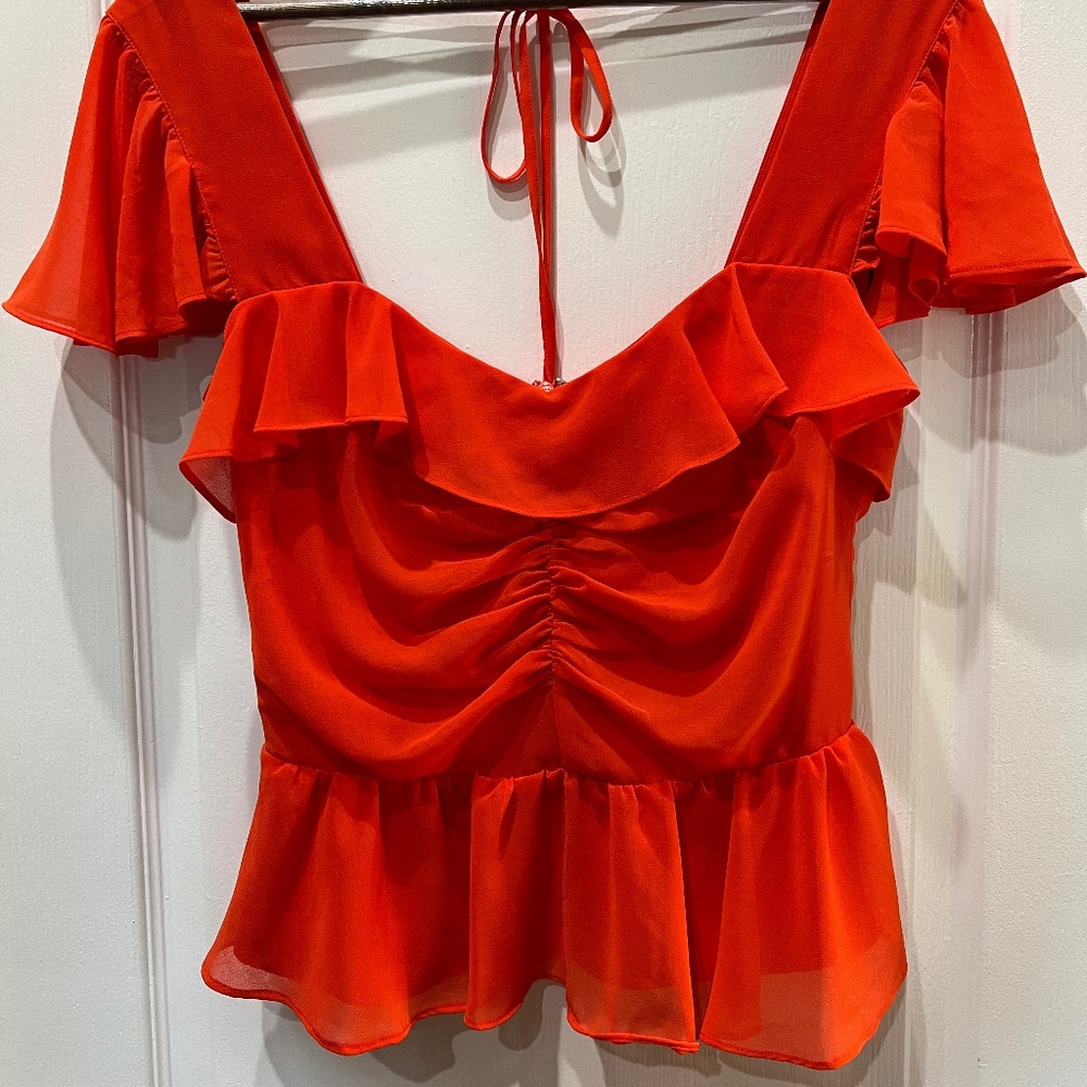Ruffle Sleeve Top
